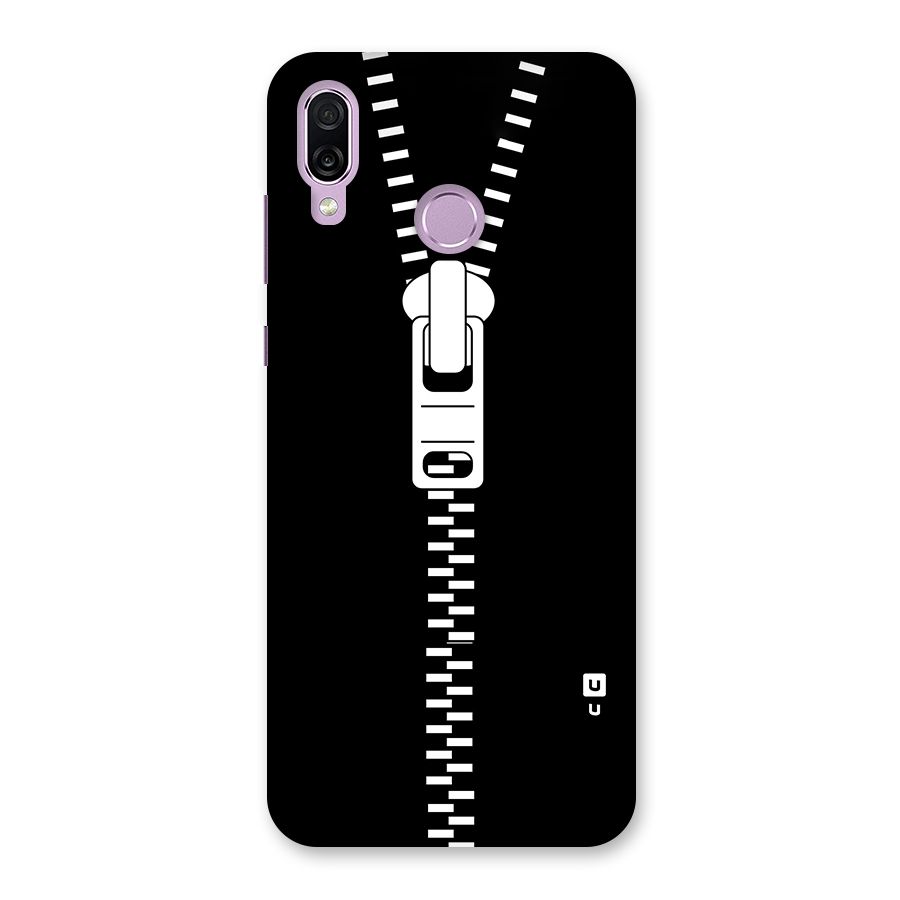 Black Zipper Back Case for Honor Play