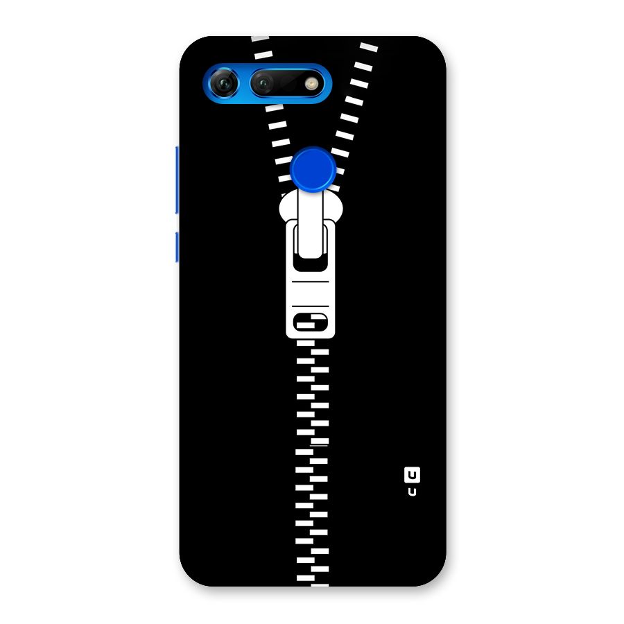 Black Zipper Back Case for Honor View 20
