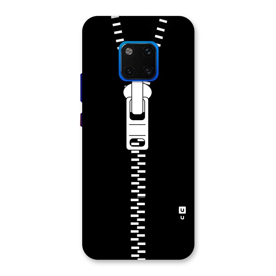 Black Zipper Back Case for Huawei Mate 20 Pro