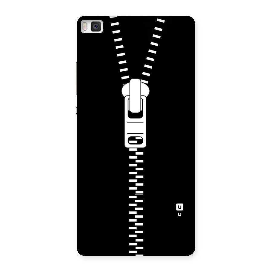 Black Zipper Back Case for Huawei P8
