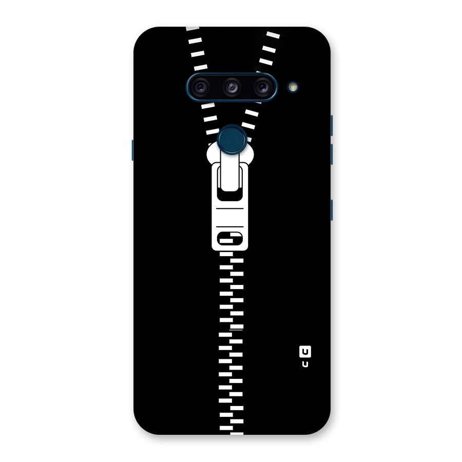 Black Zipper Back Case for LG  V40 ThinQ