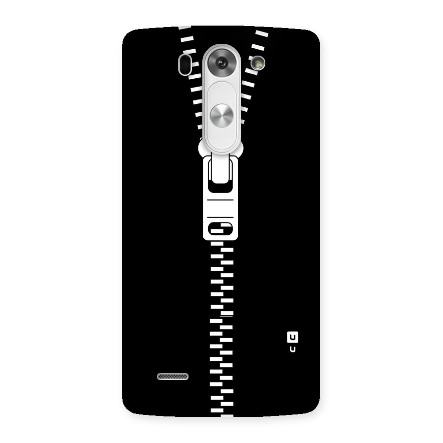 Black Zipper Back Case for LG G3 Mini