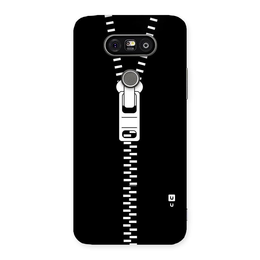 Black Zipper Back Case for LG G5