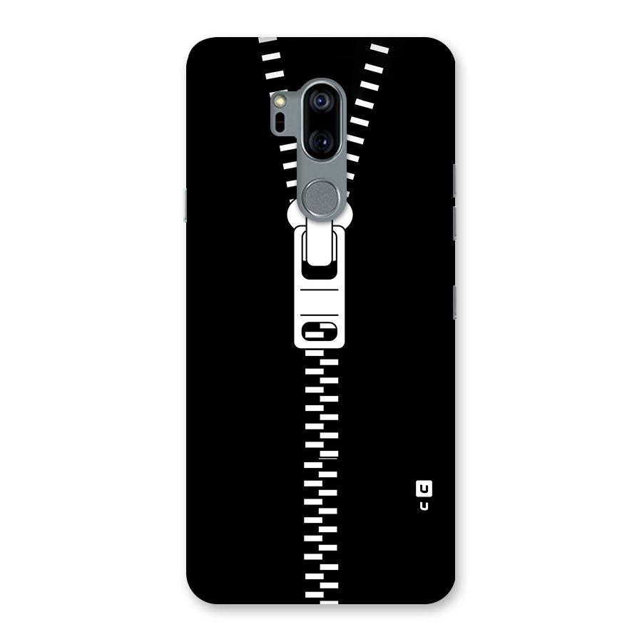 Black Zipper Back Case for LG G7