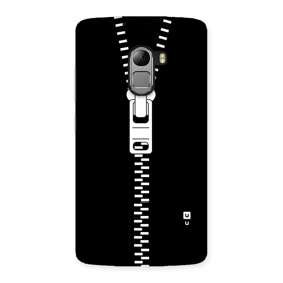Black Zipper Back Case for Lenovo K4 Note