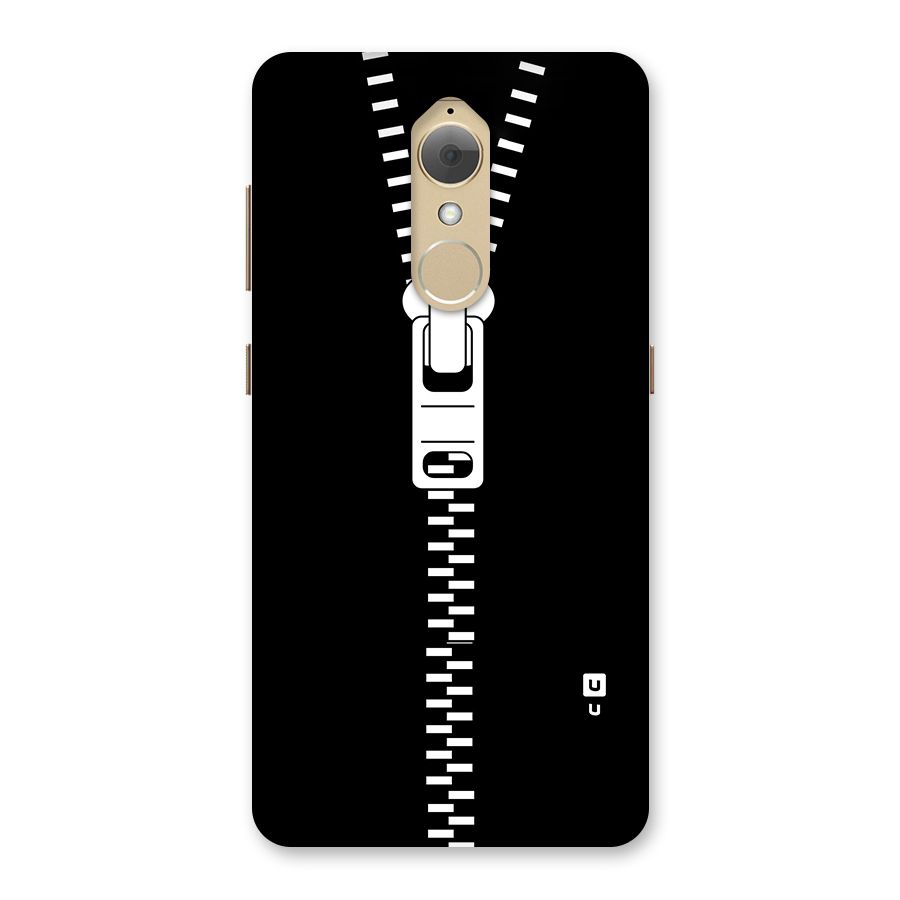 Black Zipper Back Case for Lenovo K8