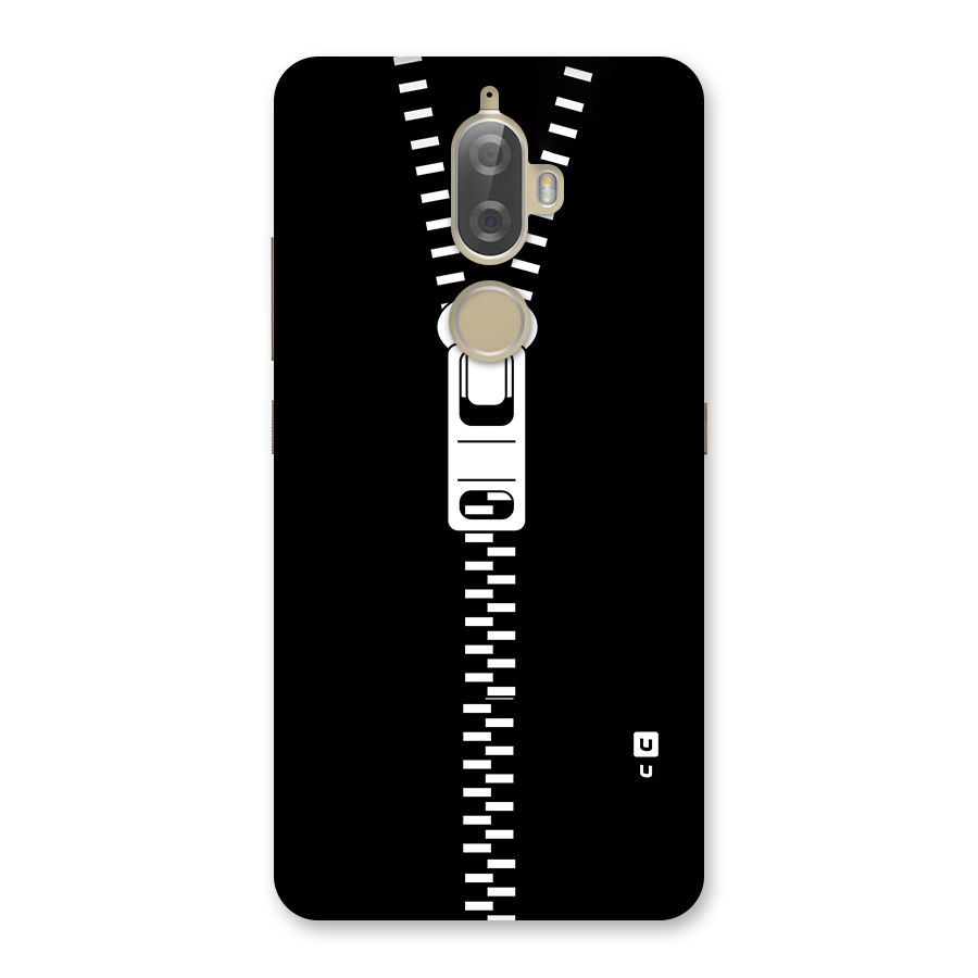 Black Zipper Back Case for Lenovo K8 Plus