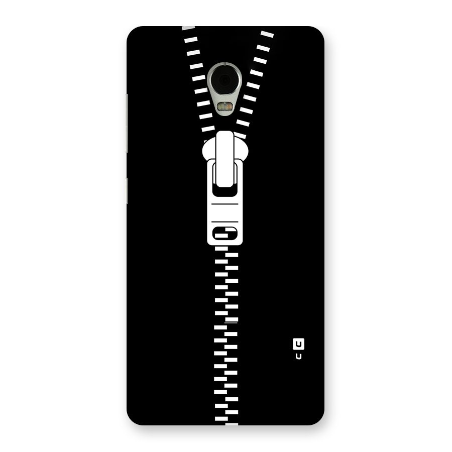 Black Zipper Back Case for Lenovo Vibe P1