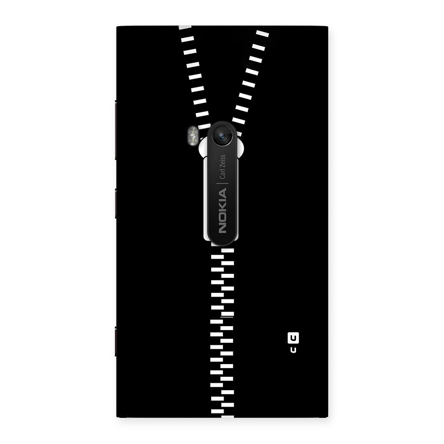 Black Zipper Back Case for Lumia 920