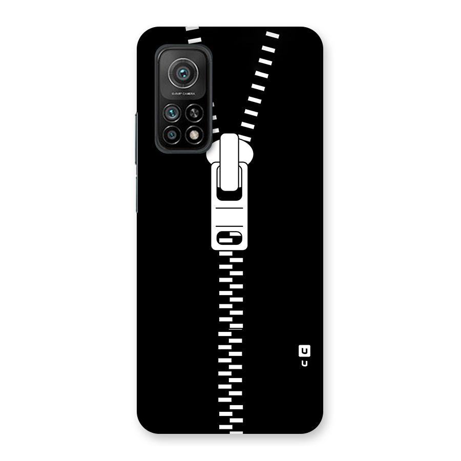 Black Zipper Back Case for Mi 10T 5G