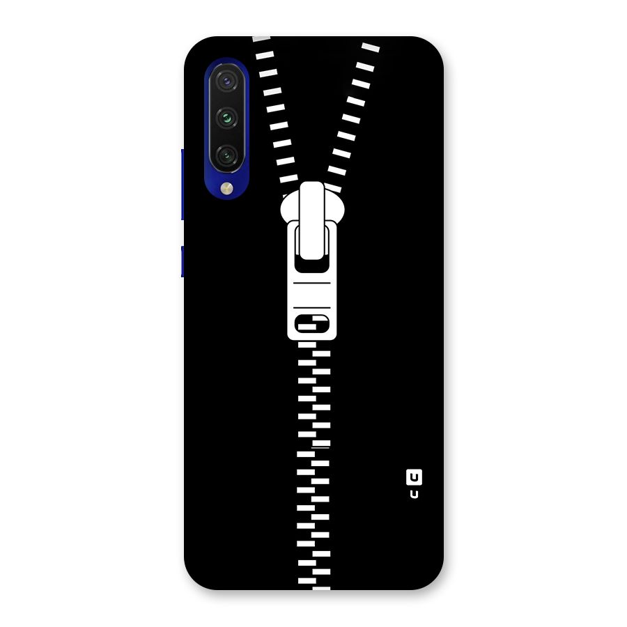 Black Zipper Back Case for Mi A3