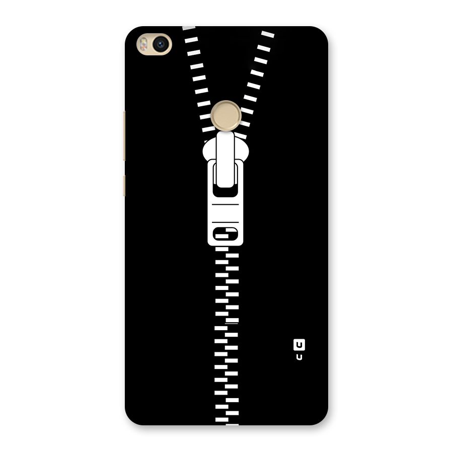 Black Zipper Back Case for Mi Max 2