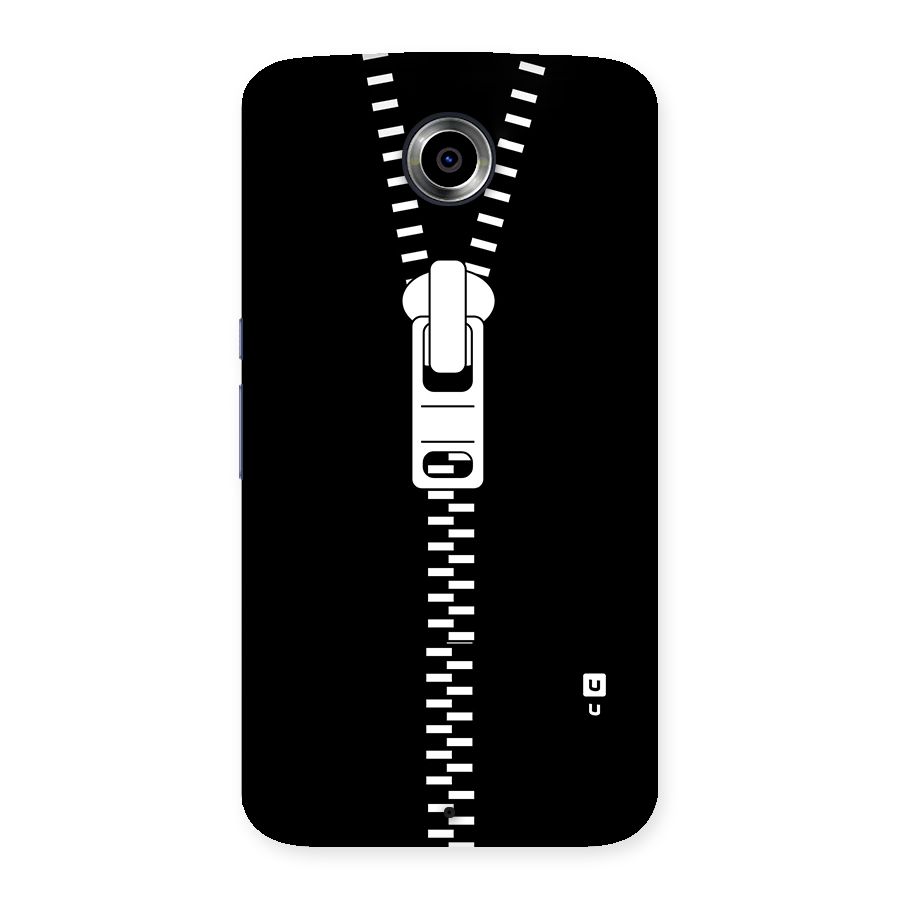 Black Zipper Back Case for Nexsus 6