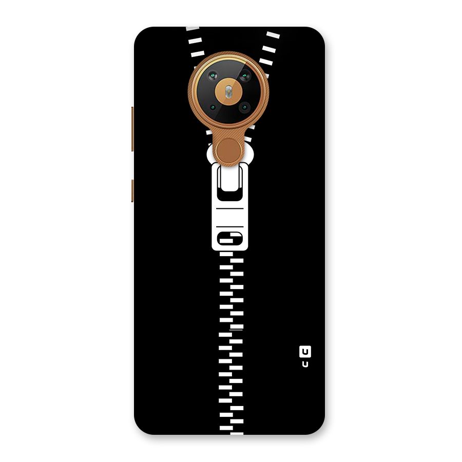 Black Zipper Back Case for Nokia 5.3