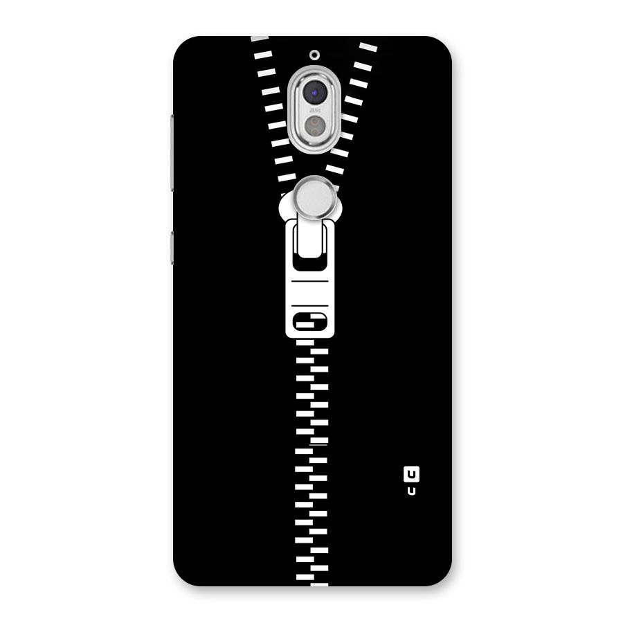 Black Zipper Back Case for Nokia 7