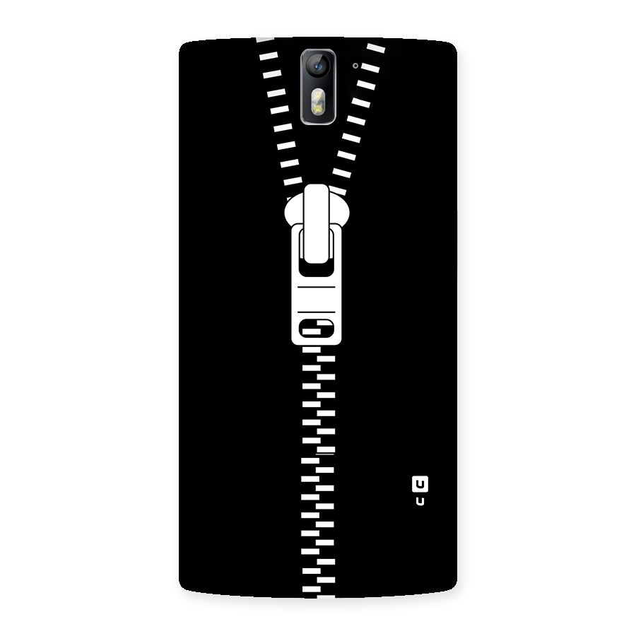 Black Zipper Back Case for One Plus One