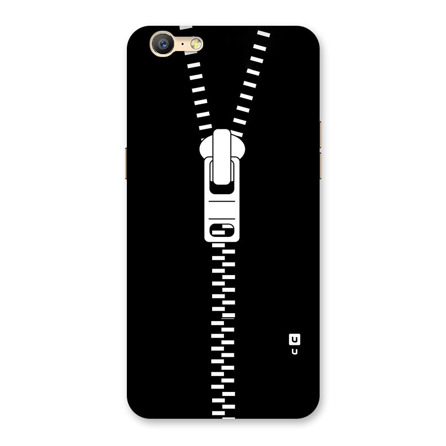 Black Zipper Back Case for Oppo A39