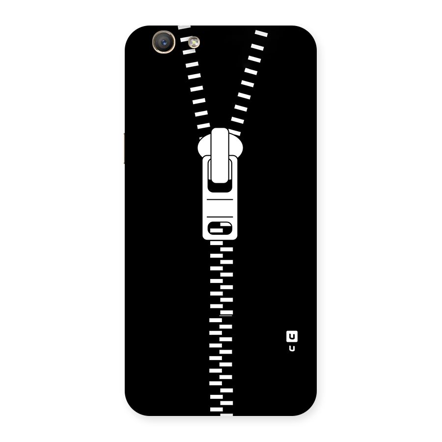 Black Zipper Back Case for Oppo A59