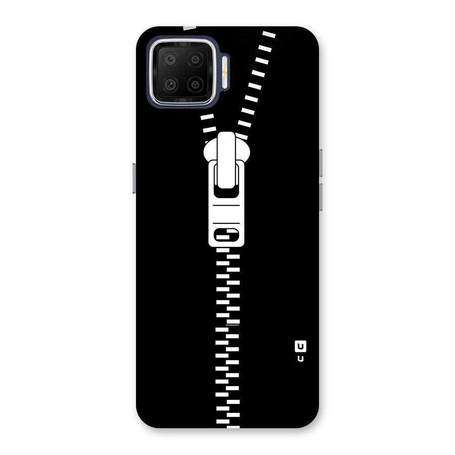 Black Zipper Back Case for Oppo F17