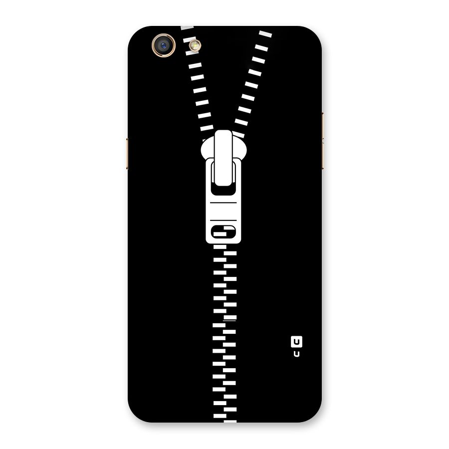 Black Zipper Back Case for Oppo F3