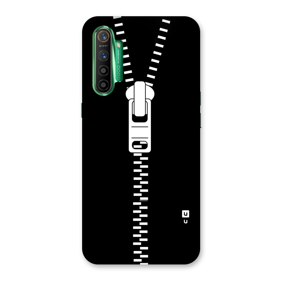 Black Zipper Glass Back Case for Realme X2
