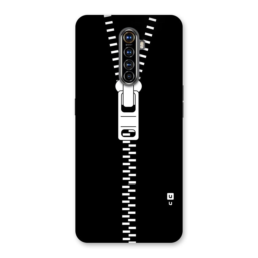 Black Zipper Back Case for Realme X2 Pro