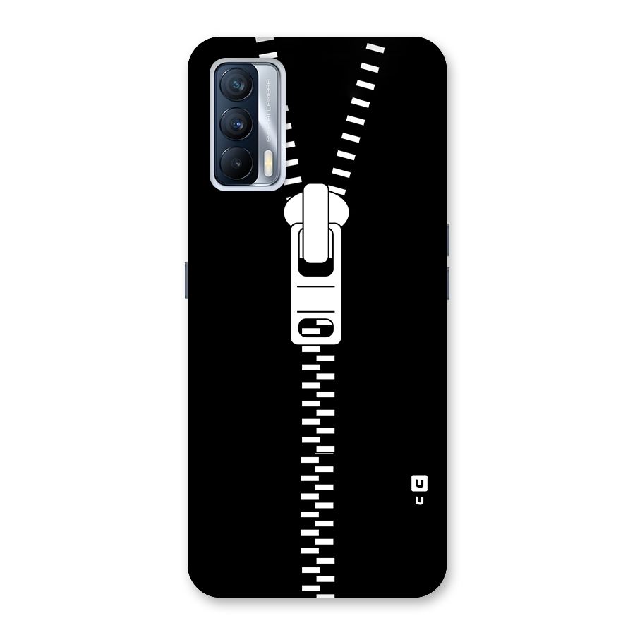Black Zipper Back Case for Realme X7