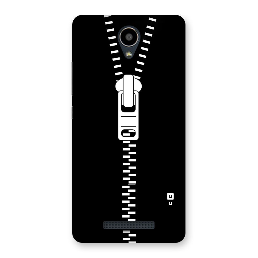 Black Zipper Back Case for Redmi Note 2