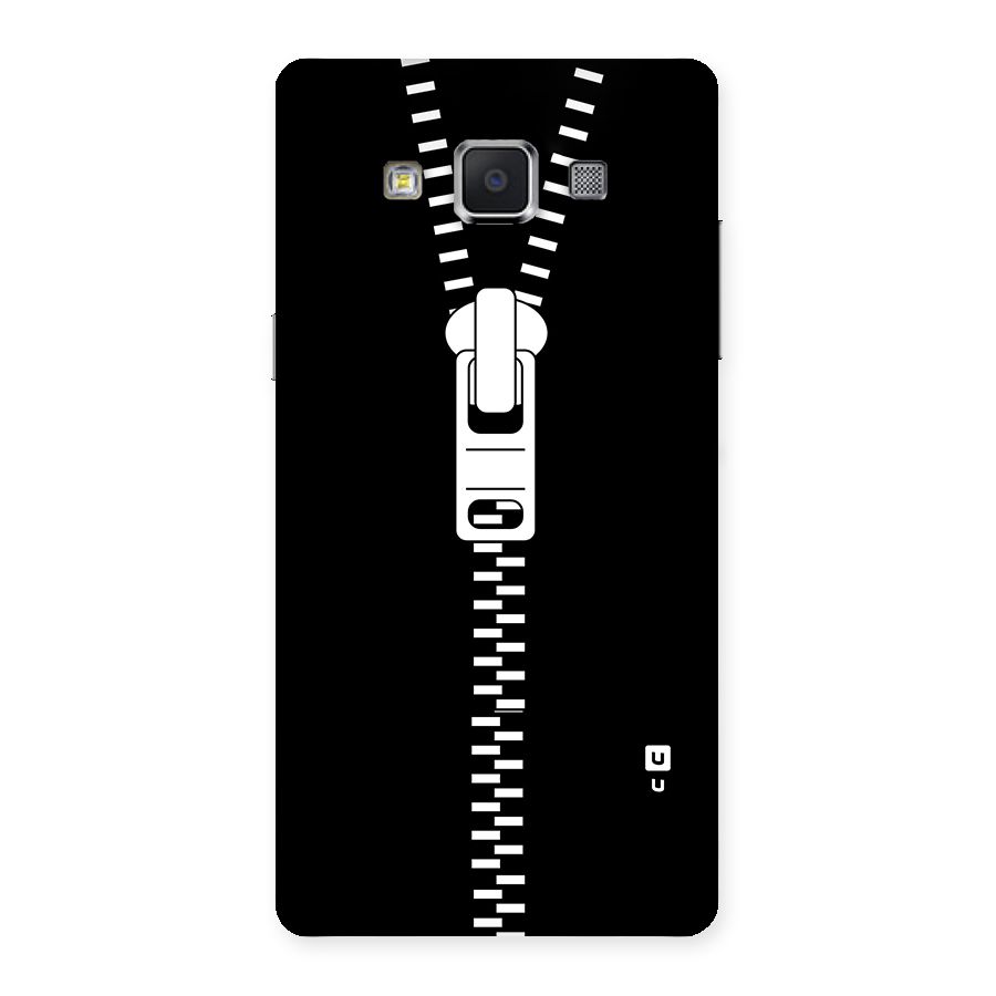 Black Zipper Back Case for Samsung Galaxy A5
