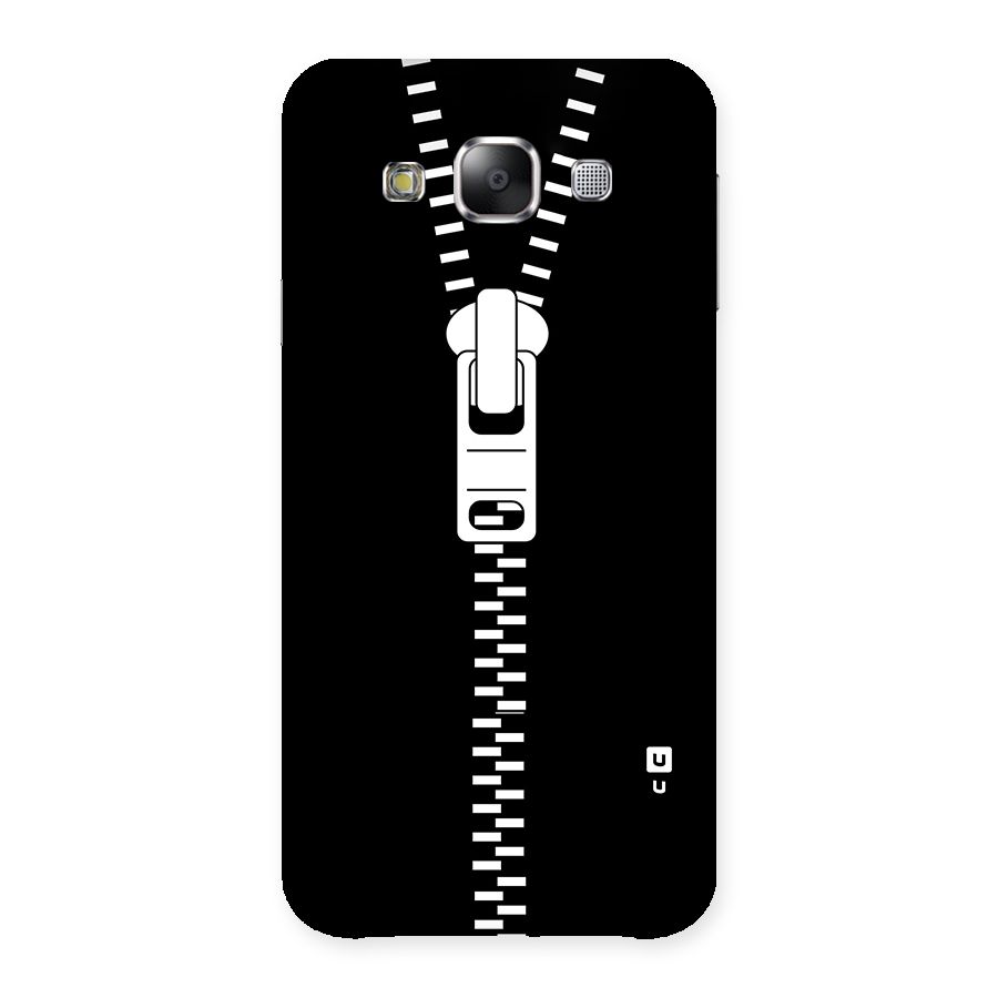 Black Zipper Back Case for Samsung Galaxy E5