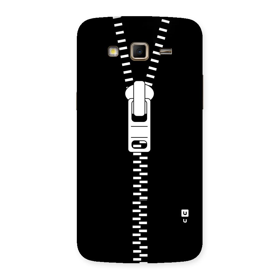 Black Zipper Back Case for Samsung Galaxy Grand 2