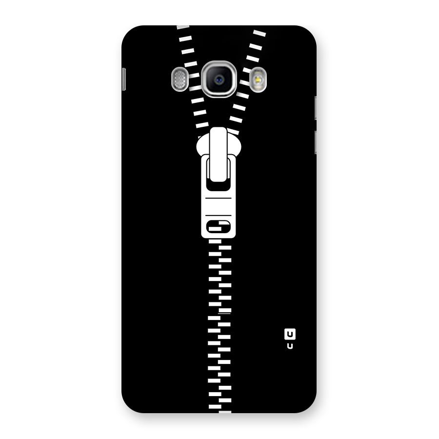 Black Zipper Back Case for Samsung Galaxy J5 2016