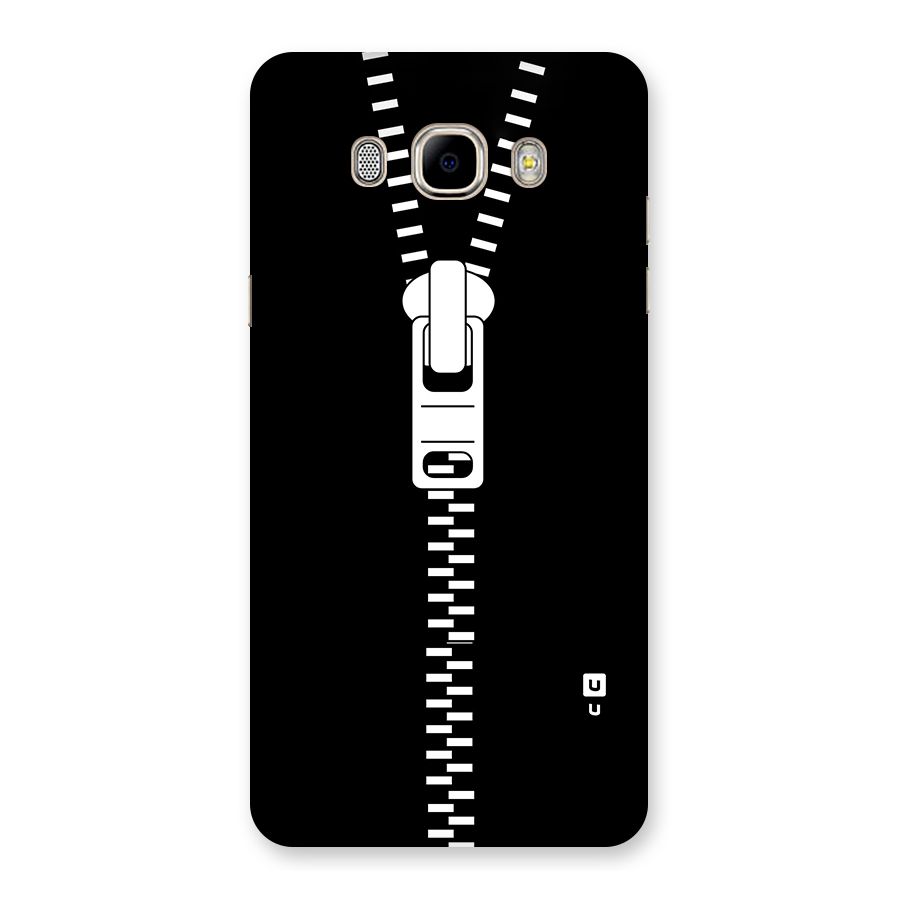 Black Zipper Back Case for Samsung Galaxy J7 2016