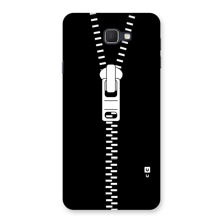Black Zipper Back Case for Samsung Galaxy J7 Prime