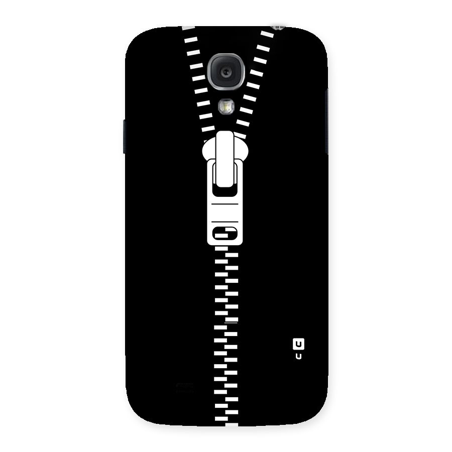 Black Zipper Back Case for Samsung Galaxy S4