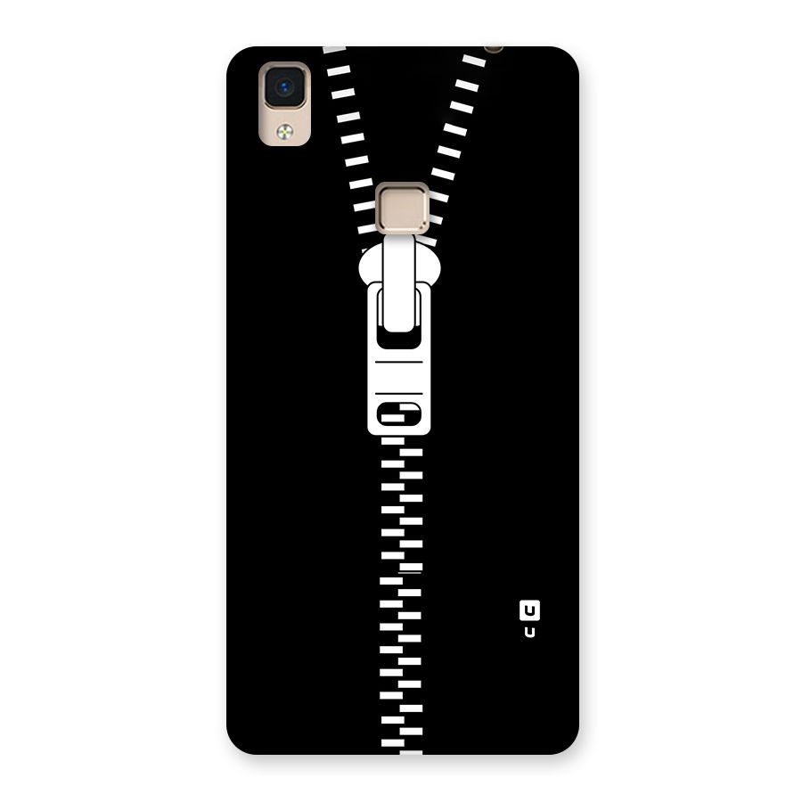 Black Zipper Back Case for V3 Max
