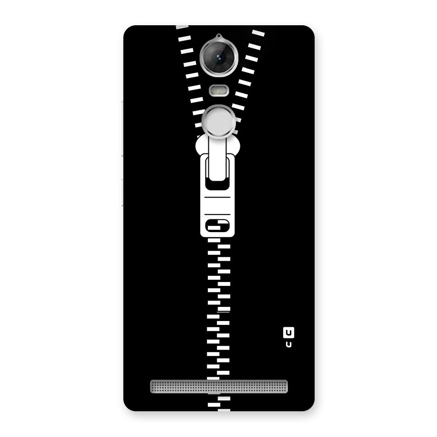 Black Zipper Back Case for Vibe K5 Note