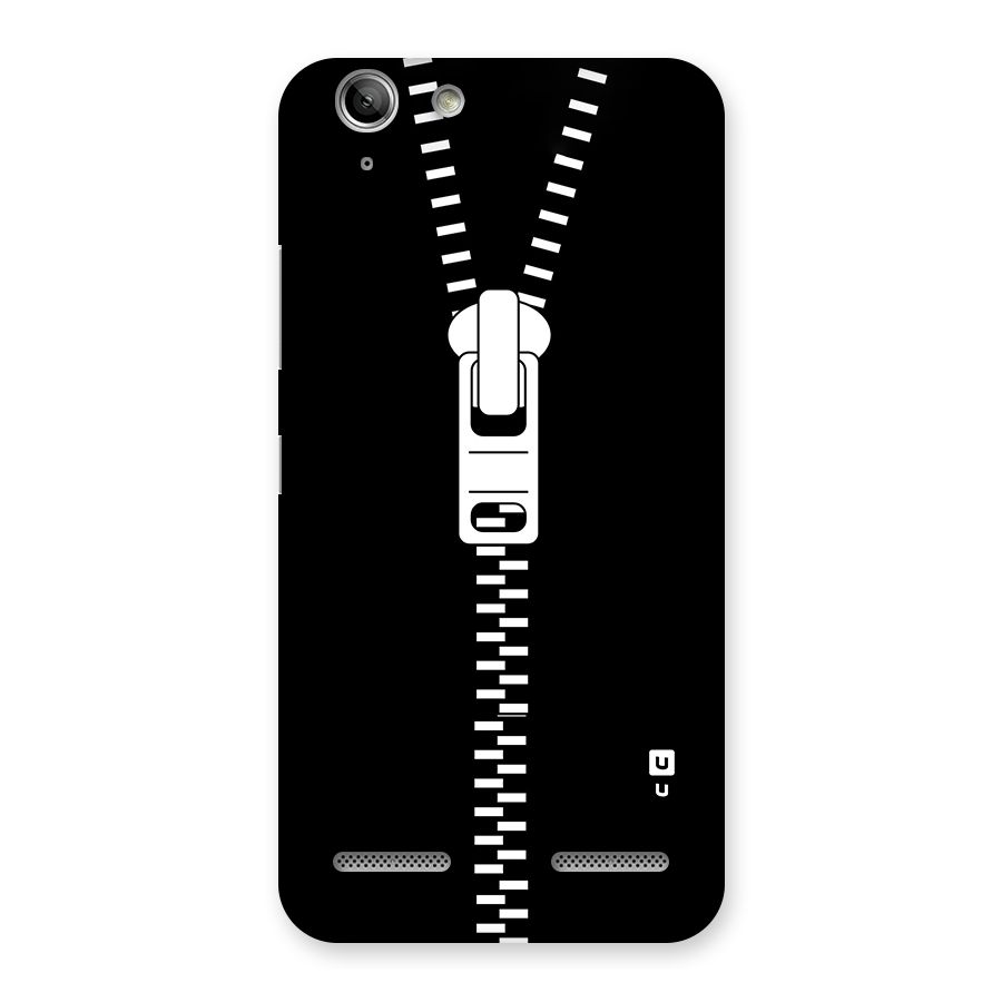 Black Zipper Back Case for Vibe K5 Plus