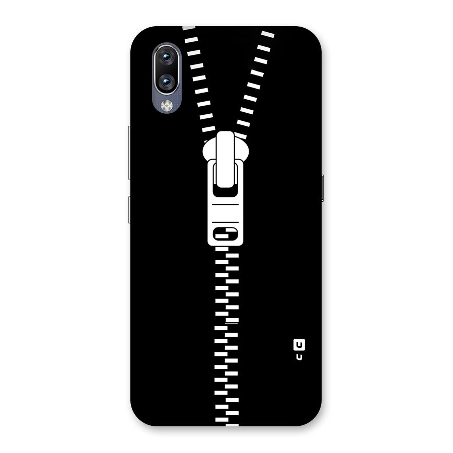 Black Zipper Back Case for Vivo NEX
