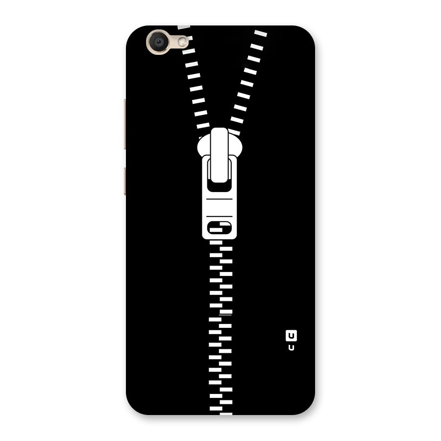 Black Zipper Back Case for Vivo V5