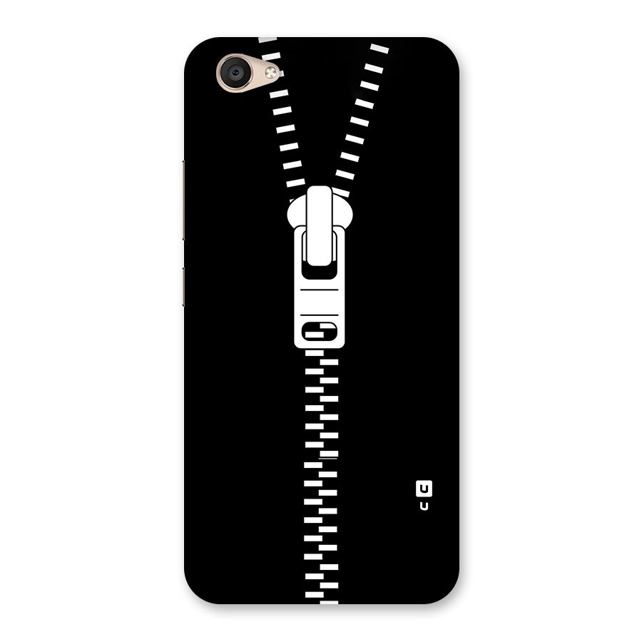 Black Zipper Back Case for Vivo V5 Plus