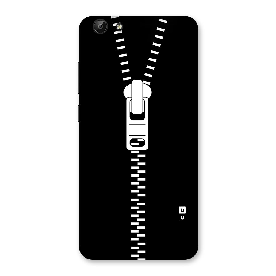 Black Zipper Back Case for Vivo Y69