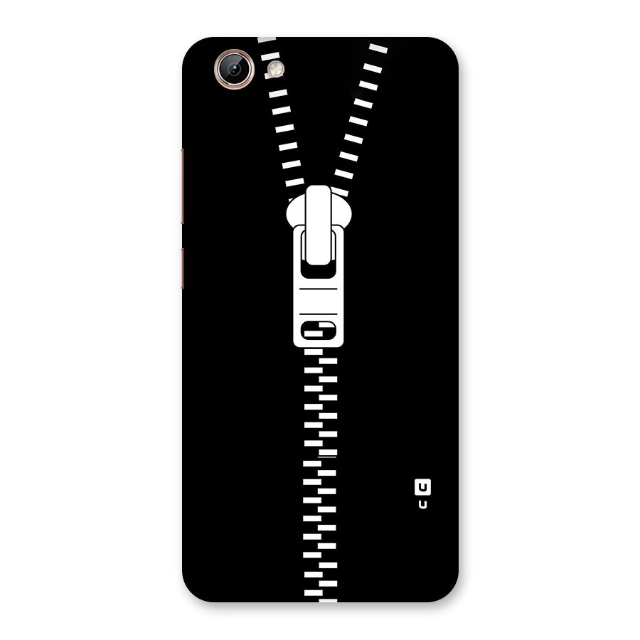 Black Zipper Back Case for Vivo Y71