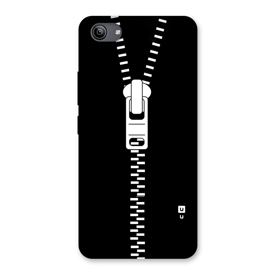 Black Zipper Back Case for Vivo Y81i