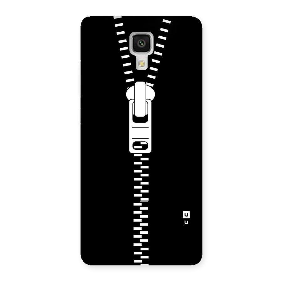 Black Zipper Back Case for Xiaomi Mi 4