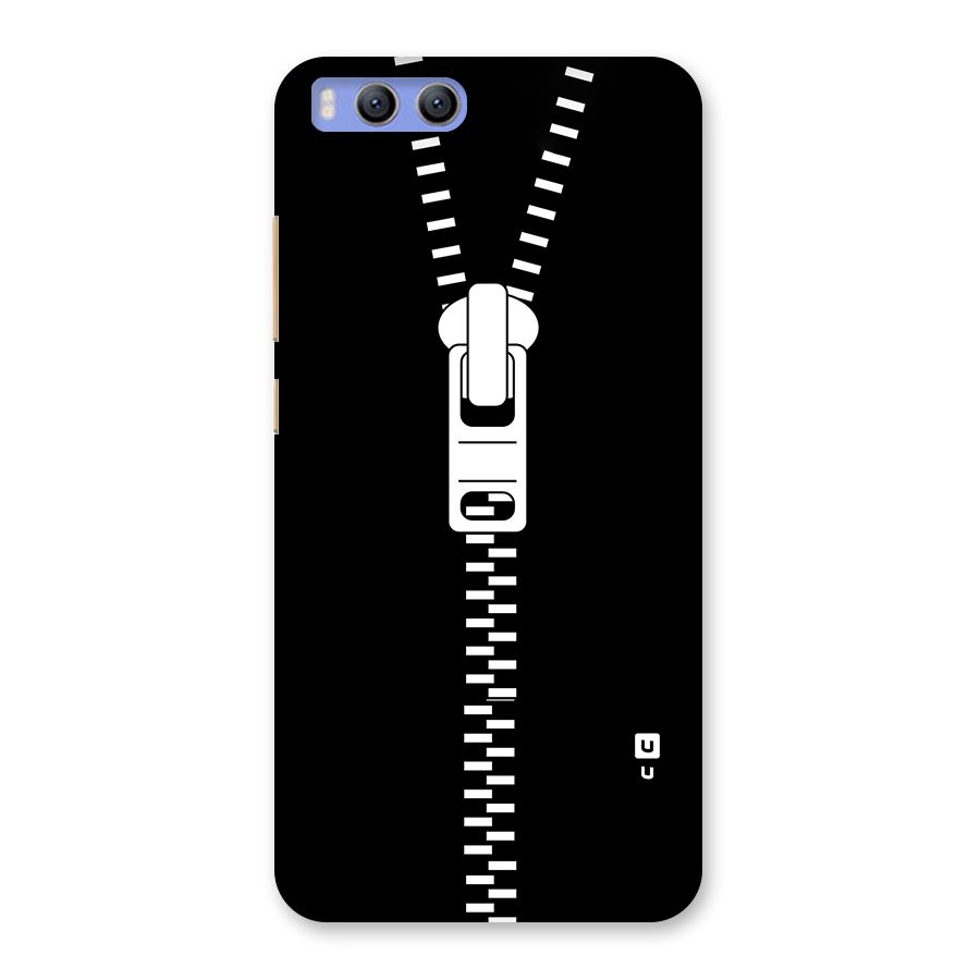 Black Zipper Back Case for Xiaomi Mi 6