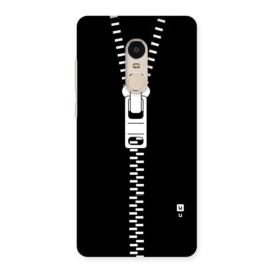 Black Zipper Back Case for Xiaomi Redmi Note 4