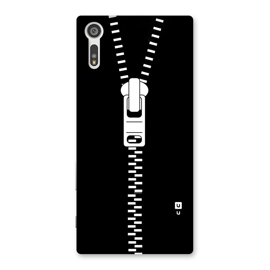 Black Zipper Back Case for Xperia XZ