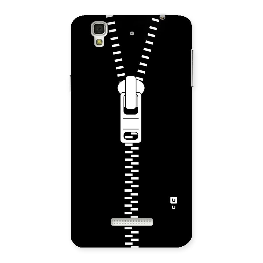 Black Zipper Back Case for Yu Yureka