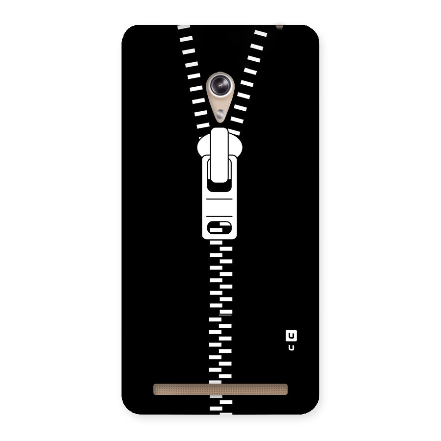 Black Zipper Back Case for Zenfone 6
